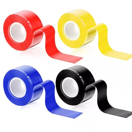 Be Prepared: Versatile Silicone Rescue Tape Solutions for Emergencies and Water Leaks, Available in Clear and Black