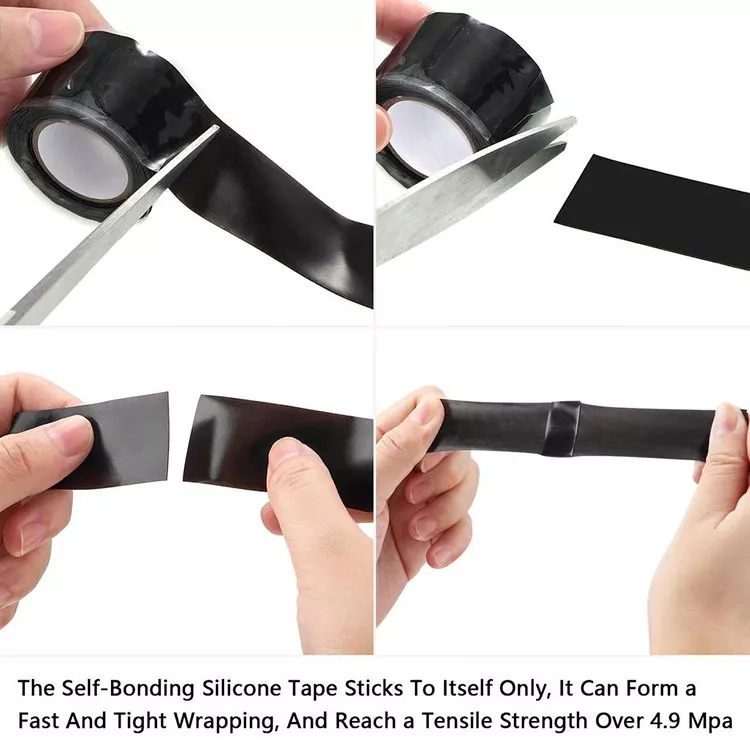 Be Prepared: Versatile Silicone Rescue Tape Solutions for Emergencies and Water Leaks, Available in Clear and Black (4)