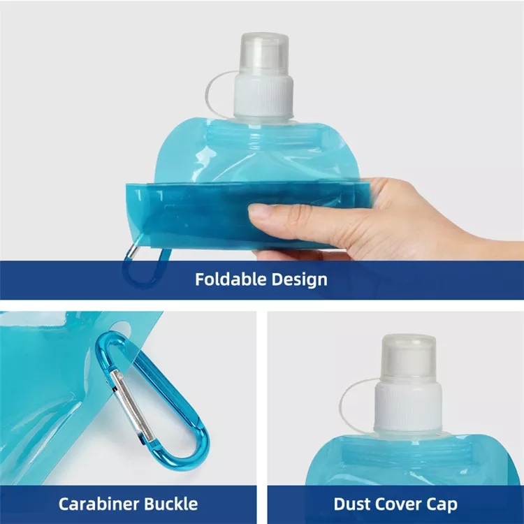 Compact Hydration Pack: Collapsible Water Bottle Pouch&Small Bag of Water (4)