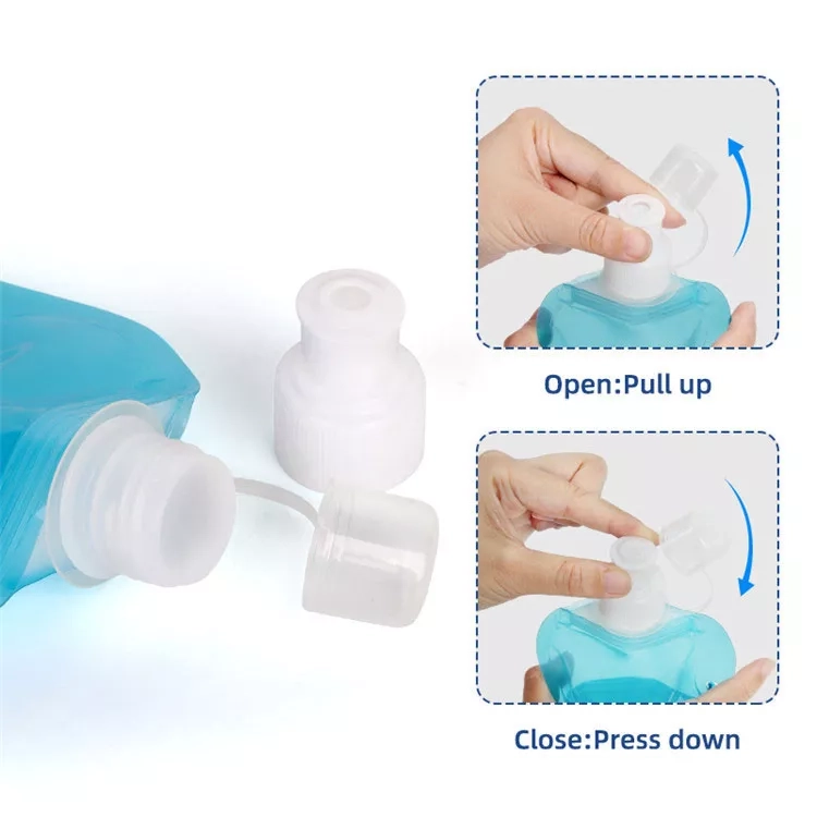 Compact Hydration Pack: Collapsible Water Bottle Pouch&Small Bag of Water (5)