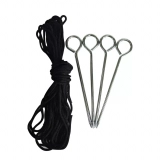Complete Canopy Accessories Kit - Includes 10x10 Pop-Up Canopy, Pole Set, Hold Downs, and Tent Ropes & Pegs - Essential for Outdoor Events