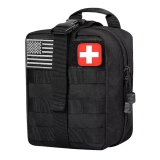 Complete Tactical Survival First Aid Kit - Military-Grade Medical Trauma Bag with Dressing Equipment (4)