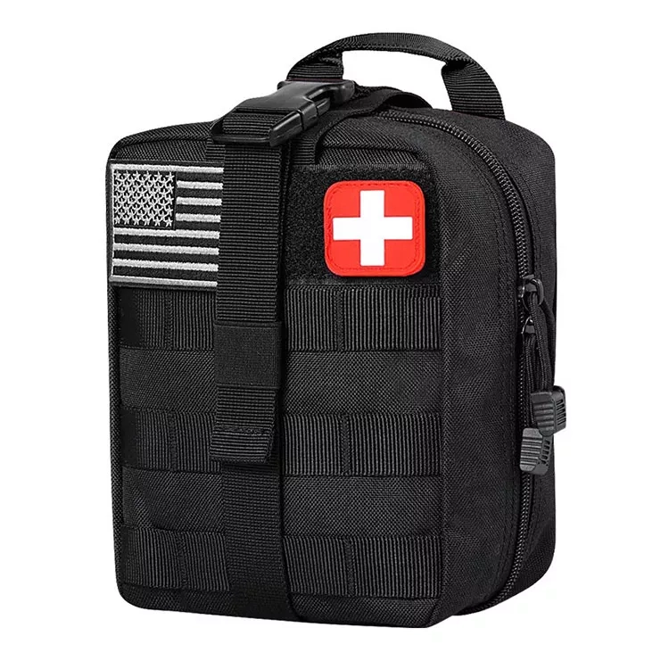 Complete Tactical Survival First Aid Kit - Military-Grade Medical Trauma Bag with Dressing Equipment (4)