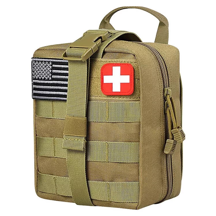 Complete Tactical Survival First Aid Kit - Military-Grade Medical Trauma Bag with Dressing Equipment (5)