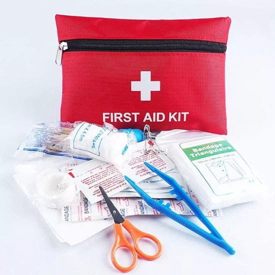 Comprehensive Vehicle First Aid and Trauma Kit: Compact Safety for Cars and Motorcycles - Bandages, Trauma Supplies and More