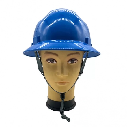 Custom-Designed, Wide Brim Fiberglass Safety Helmet - Industrial Grade Hard Hat for Laborers and Welders