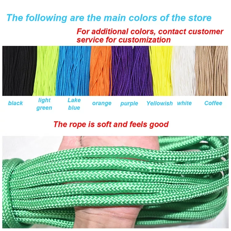 DIY Adjustable Elasticated Rope: Reflective Elastic Rope Cord & Nylon Shock Cord - Perfect for Canopy Bungee Cords and More (3)
