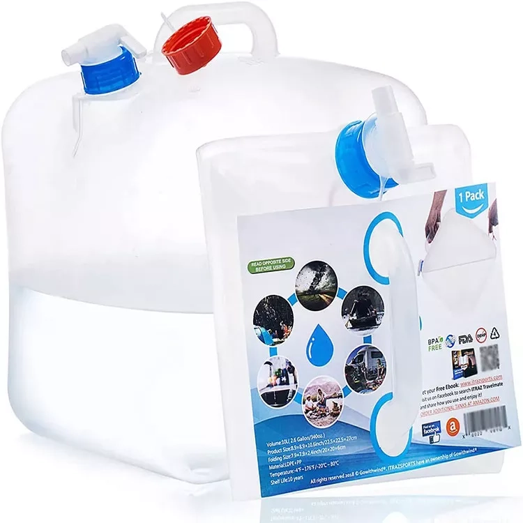 Emergency Preparedness Essential: Collapsible Water Jug Bags with Spigot - Portable & Reusable Emergency Water Storage Containers & Pouches (7)