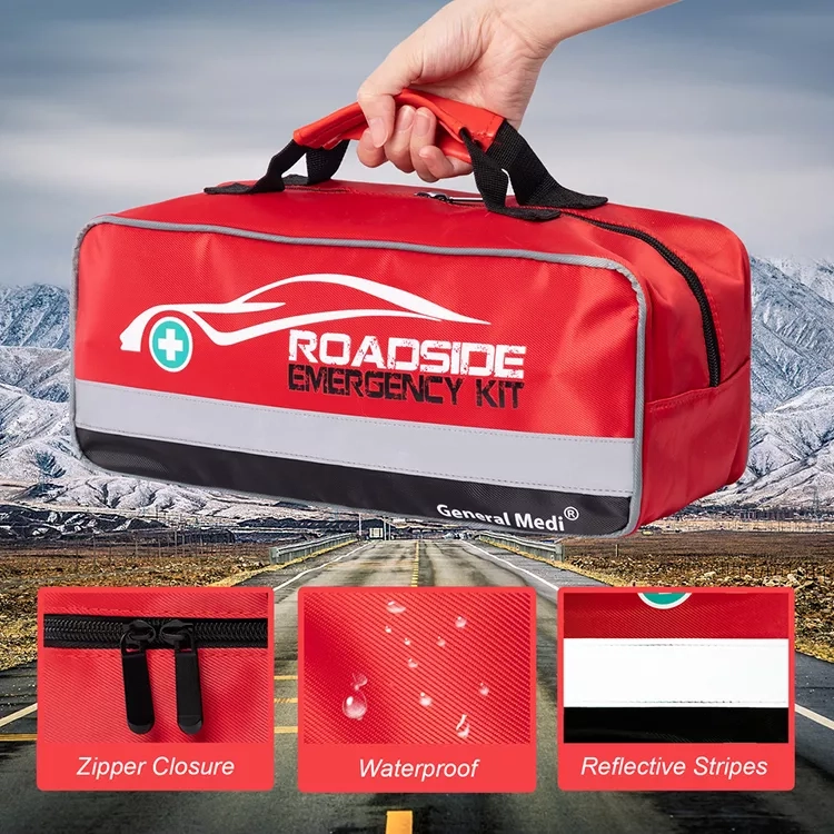 Essential Car Safety: Emergency First Aid Kit for Vehicles - Includes Car Medical Kit, Trauma Kit, and More for Complete Preparedness (3)