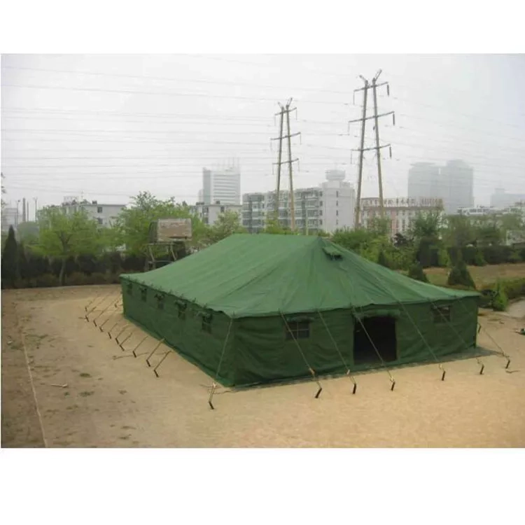 Explore the Outdoors with our Ultra-Spacious Cold Weather Military-Grade Canvas Tent - Perfect for Large Groups, Camping & Extreme Conditions