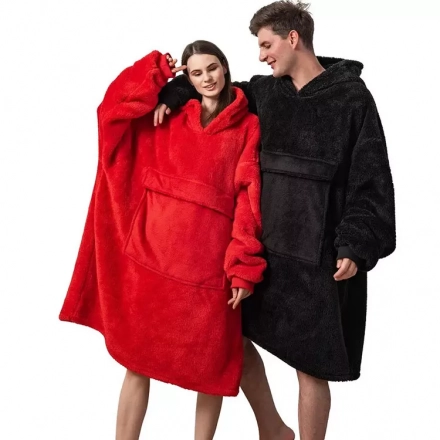 Festive Coziness Redefined: Christmas Hoodie Blanket - The Ultimate Wearable Comfort