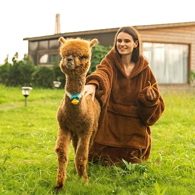 Festive Coziness Redefined: Christmas Hoodie Blanket - The Ultimate Wearable Comfort (4)