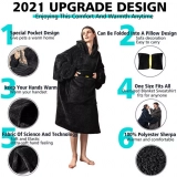 Festive Coziness Redefined: Christmas Hoodie Blanket - The Ultimate Wearable Comfort (6)