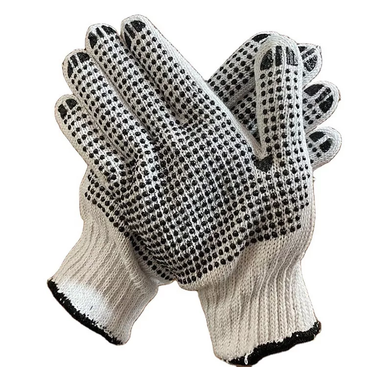 High-Dexterity Industrial Safety Work Gloves with Hi-Vis & PVC Enhancement-Bulk Buy Vinyl Options Available (2)