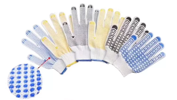 High-Dexterity Industrial Safety Work Gloves with Hi-Vis & PVC Enhancement-Bulk Buy Vinyl Options Available (7)