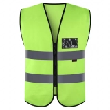 High-Visibility Customizable Reflective Safety Vests - Fluorescent Traffic Safety Jackets for Optimal Protection (3)