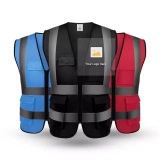High-Visibility Orange Safety Vest with Fire Resistance - Ideal for Night Patrol, Reversible Design, Extra Long Coverage for Enhanced Safety (5)