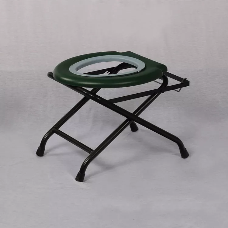 Lightweight Foldable Camping Toilet Chair - Outdoor Portable Folding Potty Seat for Adults (3)
