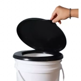 Premium Round Toilet Seat: Elevated Riser, Replacement Cover, and Chic Black Option Included (3)