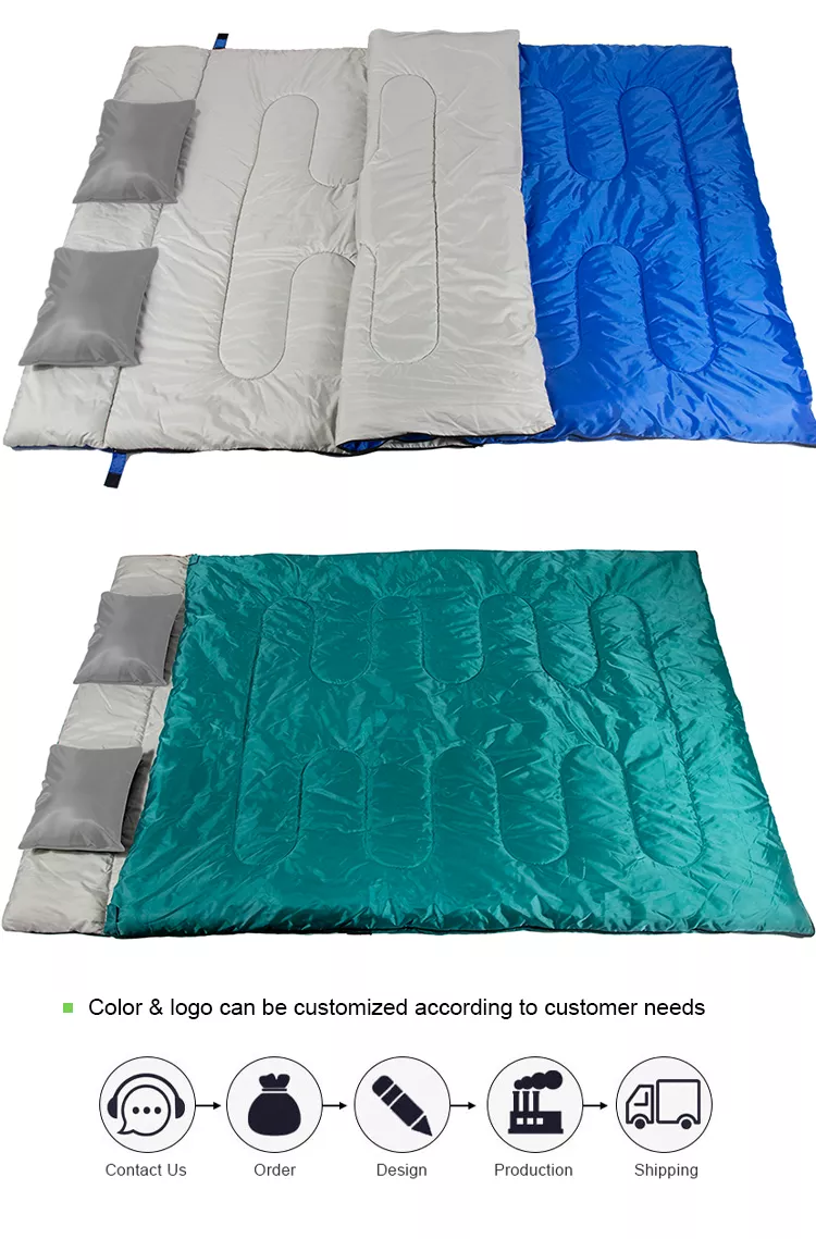 double sleeping bag, 2 person sleeping bag, best sleeping bags for camping, two person sleeping bag