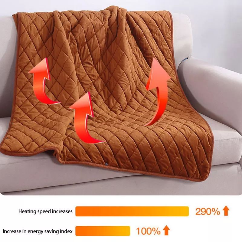 electric blanket, heated blanket, heated throw, usb heated blanket, knitted throw
