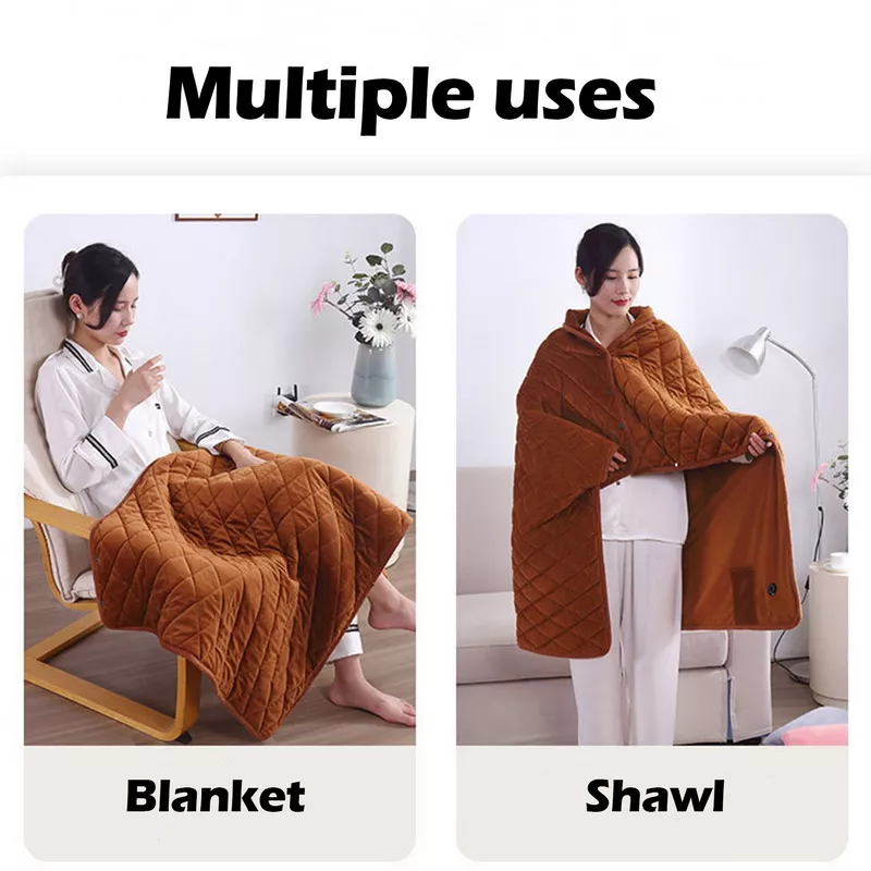 electric blanket, heated blanket, heated throw, usb heated blanket, knitted throw