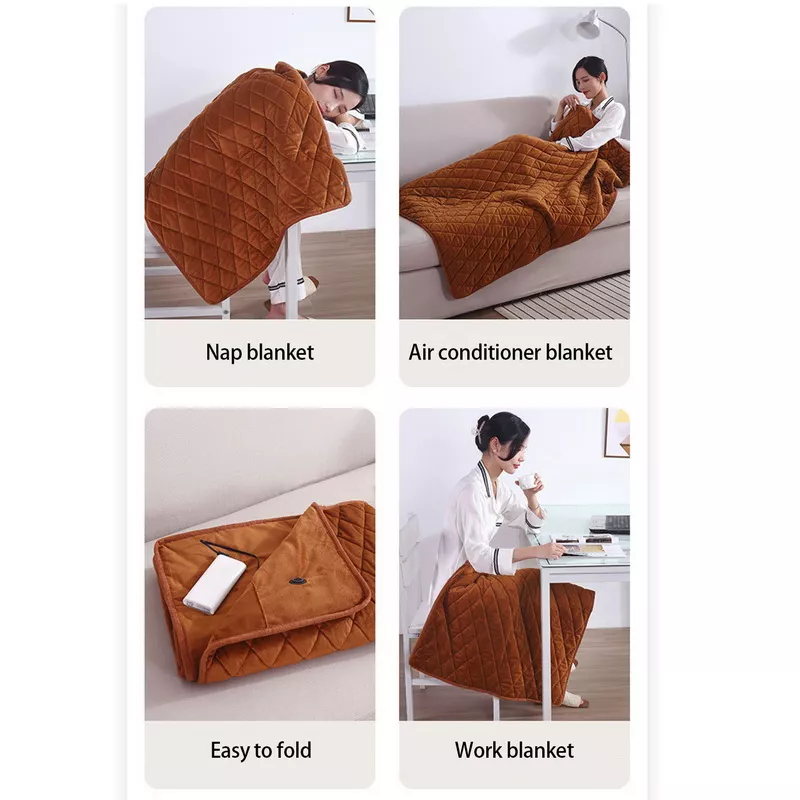 electric blanket, heated blanket, heated throw, usb heated blanket, knitted throw