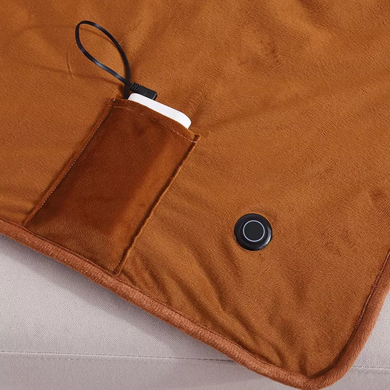 electric blanket, heated blanket, heated throw, usb heated blanket, knitted throw