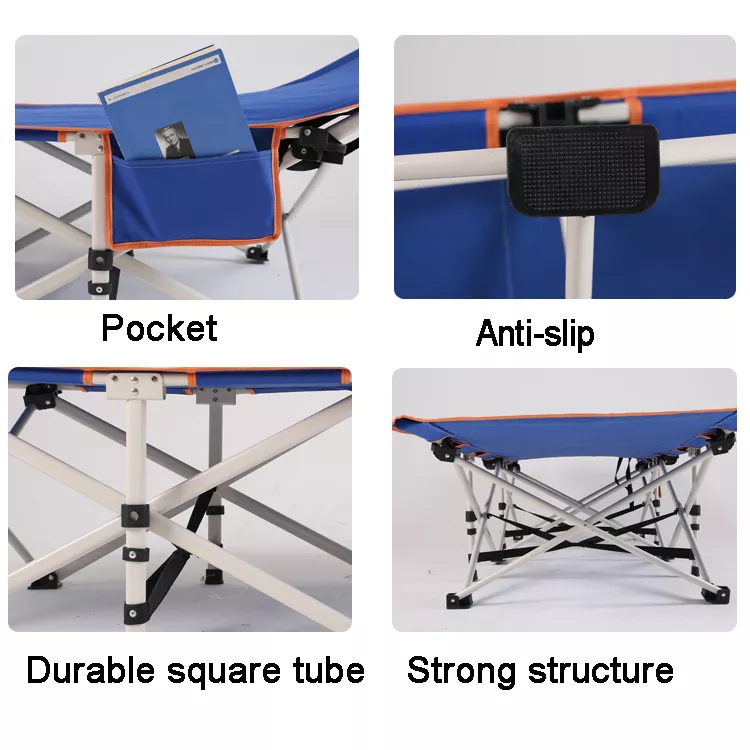 compact pop up portable folding outdoor cot, portable camping cot, outdoor camping bed, outdoor cot bed