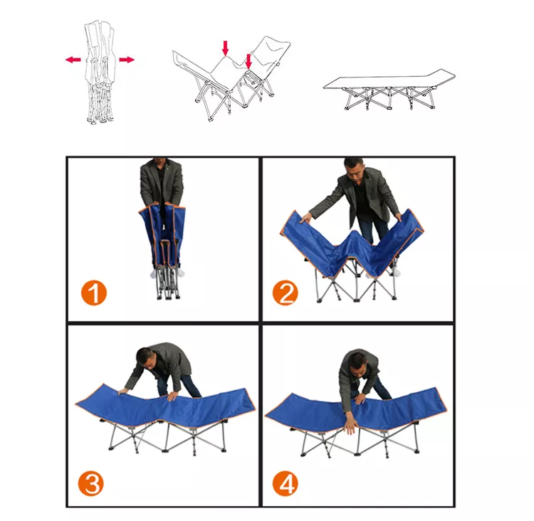 compact pop up portable folding outdoor cot, portable camping cot, outdoor camping bed, outdoor cot bed