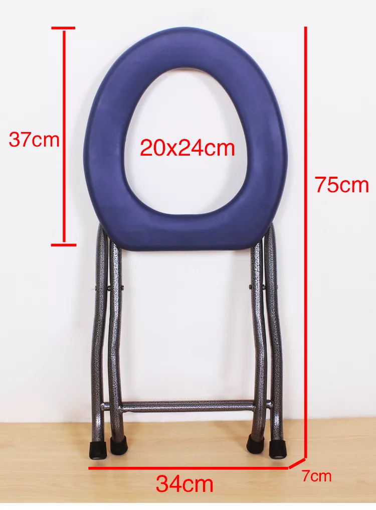 folding portable toilet, portable commode chair, folding toilet, foldable toilet, folding camping toilet
