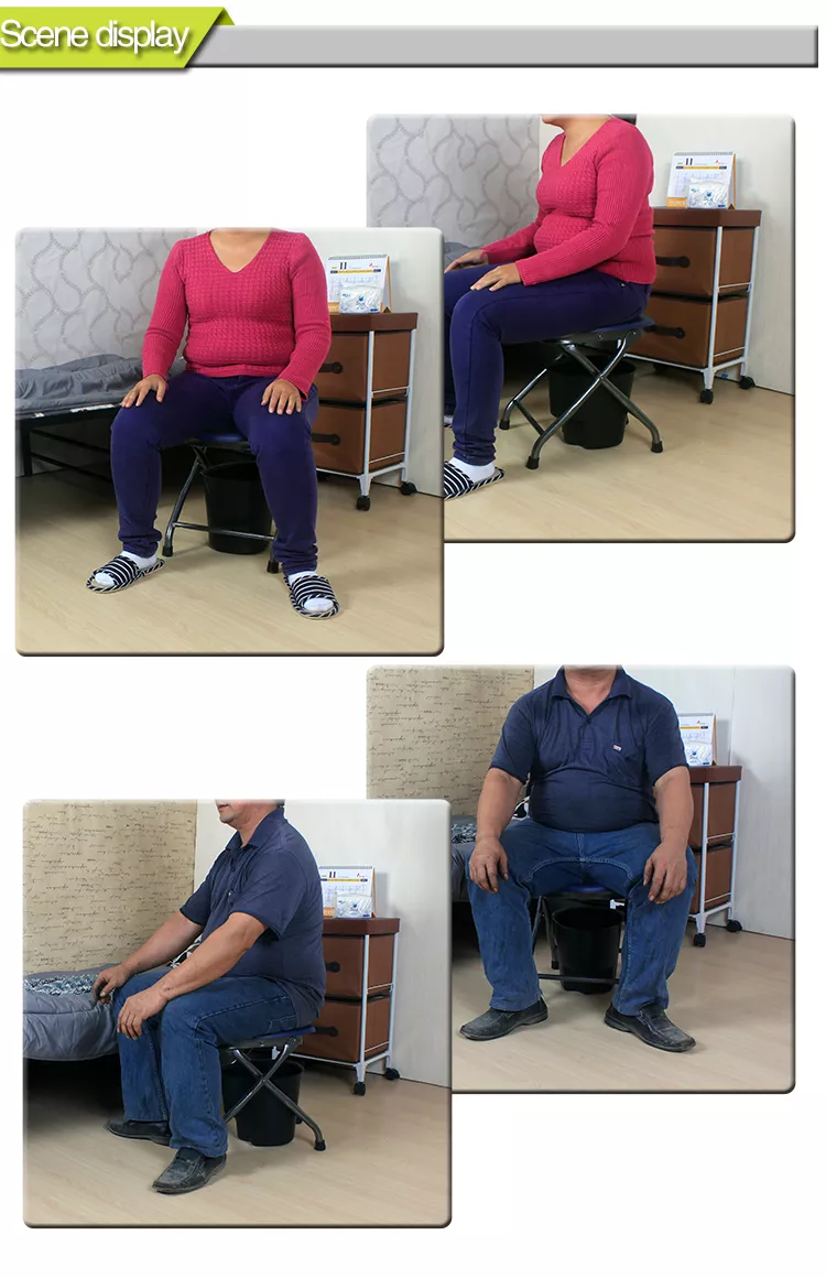 folding portable toilet, portable commode chair, folding toilet, foldable toilet, folding camping toilet