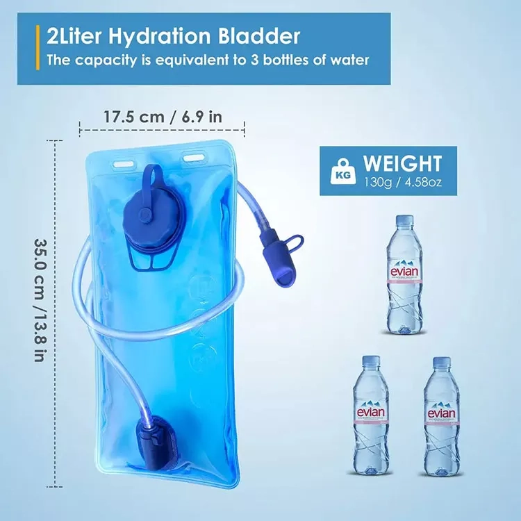 Running Hydration Pack: Versatile Water Backpack with Collapsible Bladder Bag for Backpacking (2)