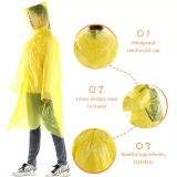 Stay Dry on the Go: Clear, Disposable Raincoats and Ponchos for One-Time Use (3)