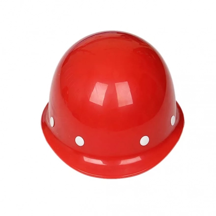 Sturdy Construction Safety Hard Hat - Protective Labour Helmet in Bold Red - Ideal for Construction Workers