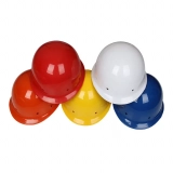 Sturdy Construction Safety Hard Hat - Protective Labour Helmet in Bold Red - Ideal for Construction Workers (5)