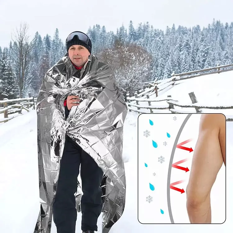 Extreme Condition Protector: Space-Inspired Thermal Emergency Survival Blanket (3)
