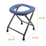 Ultra-Convenient Foldable Camping Toilet: Portable Commode Chair for Outdoor Expeditions (2)