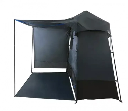 Versatile 2-Room Camping Tent with Pop-Up Shower and Toilet Facilities - Complete with Screen & Awning for Privacy