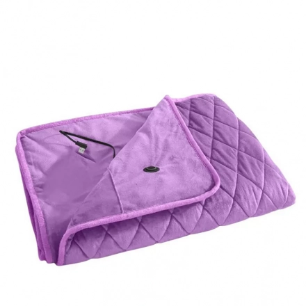 Warm Comfort on the Go: USB Heated Electric Knitted Throw Blanket