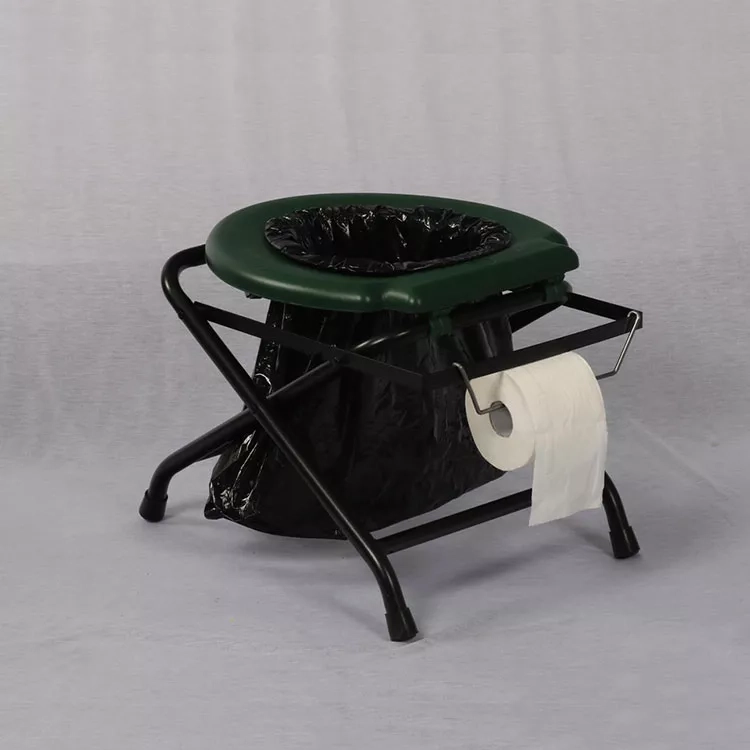 Lightweight Foldable Camping Toilet Chair - Outdoor Portable Folding Potty Seat for Adults (4) Lightweight Foldable Camping Toilet Chair - Outdoor Portable Folding Potty Seat for Adults (4)
